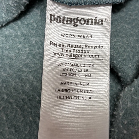 Patagonia Crewneck Uprisal Horizon Sweatshirt Mens Small Organic Cotton Preppy - Picture 8 of 10